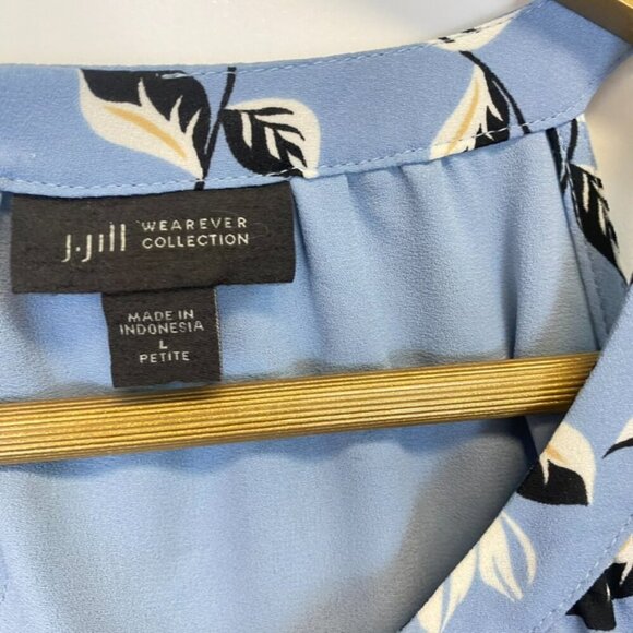 J. Jill Wearever Collection Blue Floral Dress - Picture 5 of 14